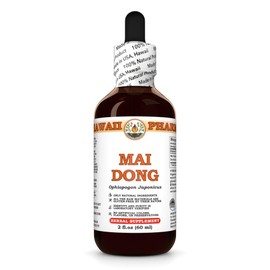 Mai Dong (Ophiopogon Japonicus) Dry Root Tincture, Made in Hawaii, All Natural, Vegan, Pure Liquid Extract - 2 fl.oz