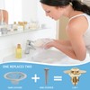 Gold Bathroom Sink Stopper，Pop Up Drain Stopper for Bathroom Sink，‎2-in-1