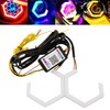 Qasim 80MM Hexagon Angel Eyes RGB APP Control Retrofit Car