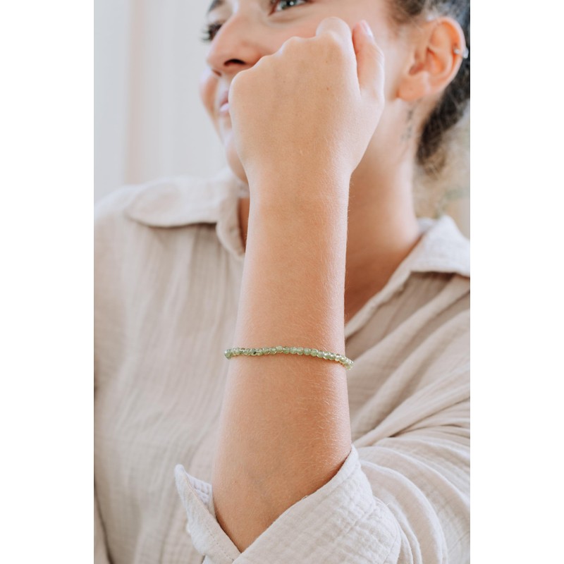 Lebensquelle Plus Peridot Ball Bracelet + 925 Silver Ball |