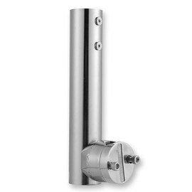 Migkin Stainless Steel Rail Mount for Starlink RV Ladder Mount,Starlink Roof Rack Mounts,360° Rotating Pipe Mounting kit for Yacht SailBoat Railing Marine Boat pole adapter Tube Hold Base(1.25",200mm)