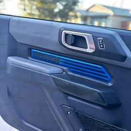 Decal Concepts American Flag Door Panel Trim Accent Decal Kit - (Fits Ford Bronco 2 Door 2021-2024)