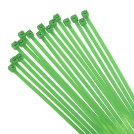 sourcing map 250PCS Cable Zip Ties 12 Inch, Self-Locking Nylon Wire Ties with 30 lbs Tensile Strength for Indoor and Outdoor, Green