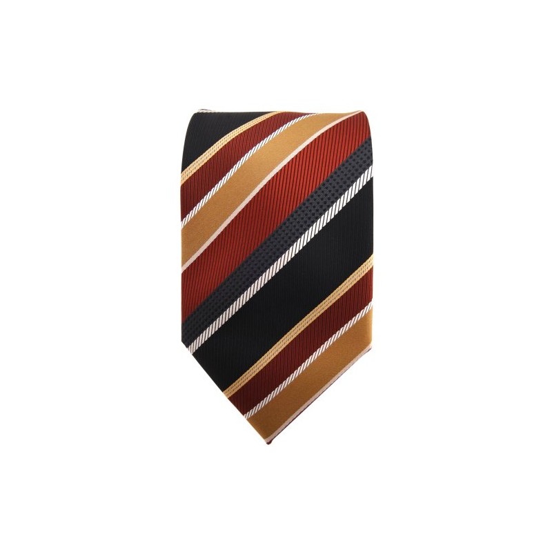 TigerTie Designer Tie in Patterned Stripes - 8 cm Binder