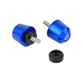 POSH FAITH 031199-01-10 Motorcycle Goods Handlebar End Solid Bar End Yamaha Genuine Handle M6 Type (Outer Diameter 1.1 inches (29.mm) YZF-R25 and Others Blue
