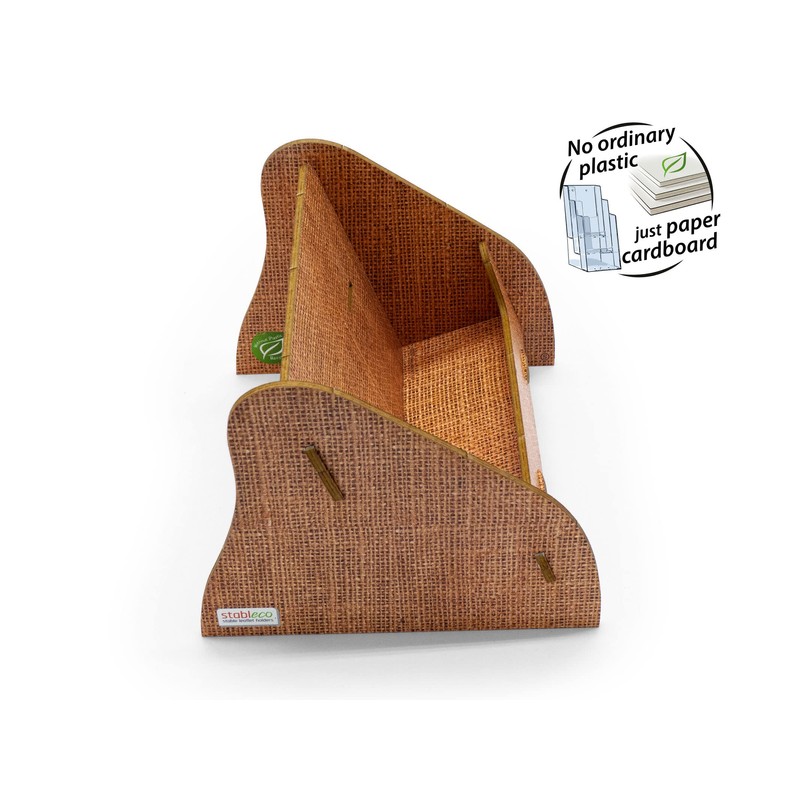 stableco 1 x Ecological Brochure Stand DIN A6 Horizontal with