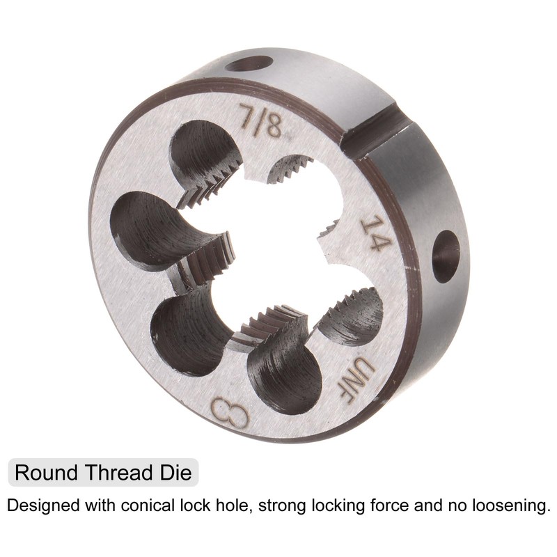 sourcing map 2pcs Tap and Die Set, 7/8-14 UNF Thread