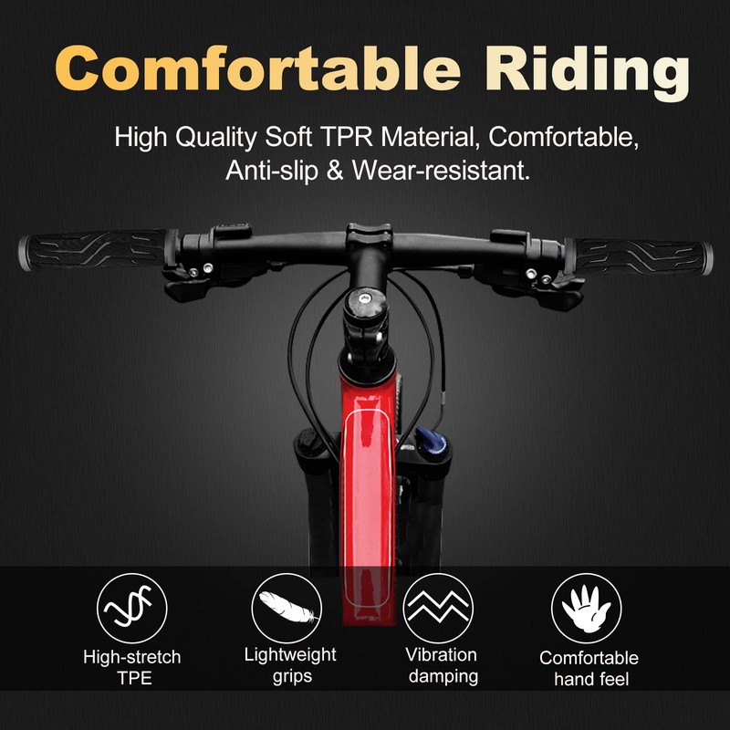 FITTOO Bike Grip, Hand Grip, Bicycle Handle Bar Grips with