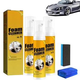  Magic Foam Cleaner, Multi-Purpose Foam Cleaner, All-Purpose Household Cleaners, Car Interior Cleaner, Leather Decontamination, Suitable for Car House and Kitchen (3pcs-100ml)
