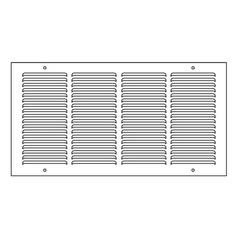 Shoemaker 1150-24X8 24 x 8 Baseboard Return Air Grille -