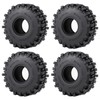JGGZONE 4Pcs 1.1" RC Rubber Crawler Mud Terrain Tires Super