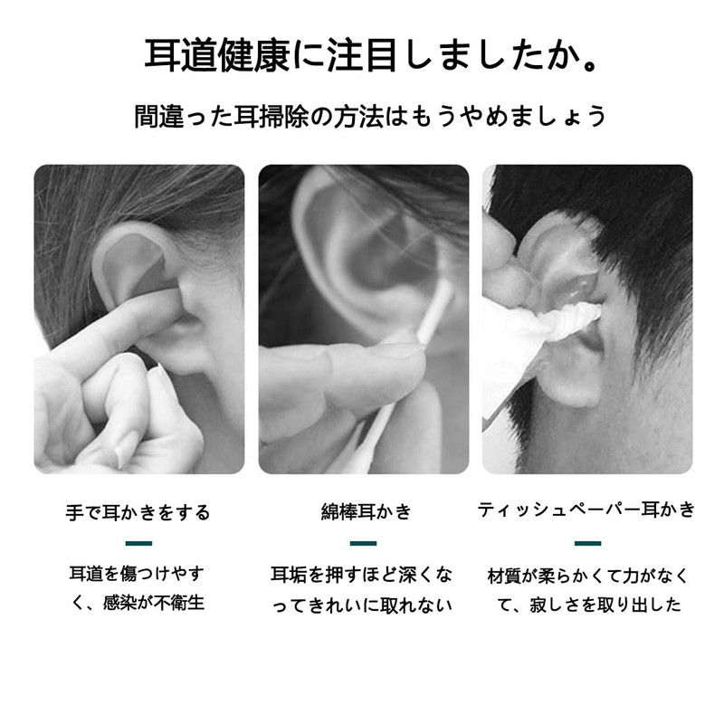 Ear Pick, Stainless Steel, Compact, Storage Case Included, Ear Scraping,