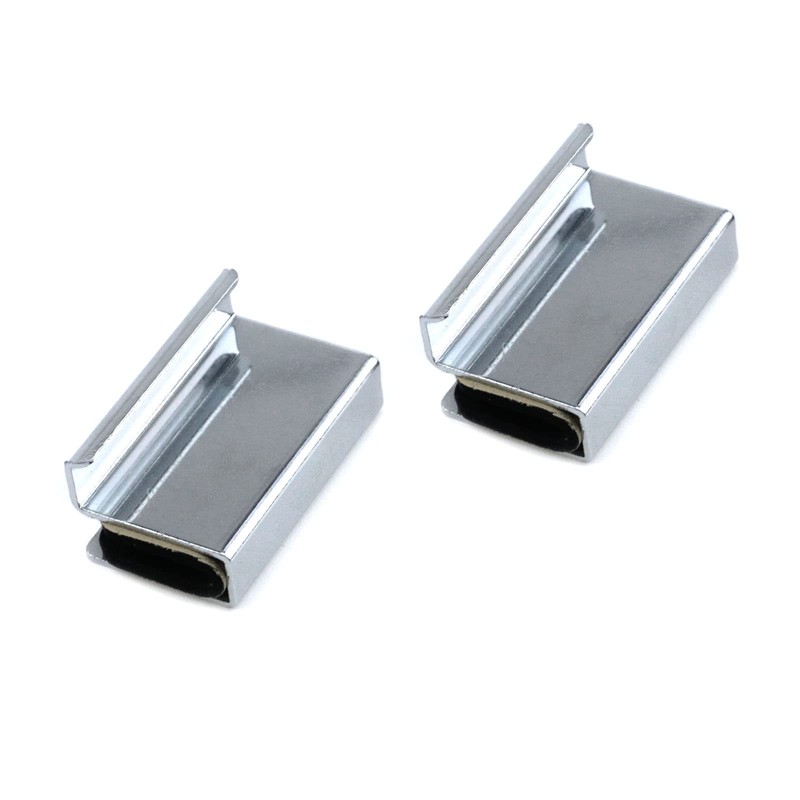 Pastlla 6Pcs 1.6" Glass Finger Edge Pull, Window Display Cabinet