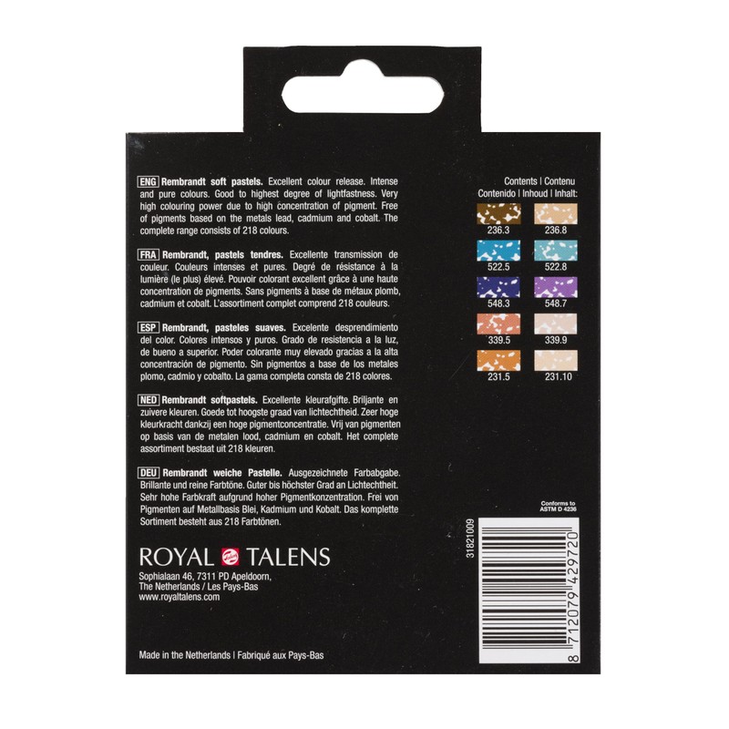 Royal Talens Rembrandt Soft Pastels - Half Size - Desert