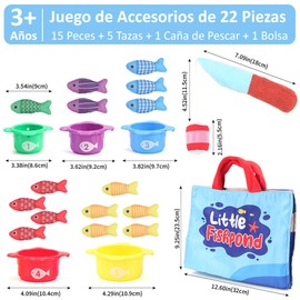 Juguetes Montessori Sensorial para Niños, Juguetes de Conteo de Pesca, Juego Educativo a Juego, Juguetes Clasificar Colores, Educativos Conteo de Números, Regalos Ideal para Niño Niña de 3+ Años