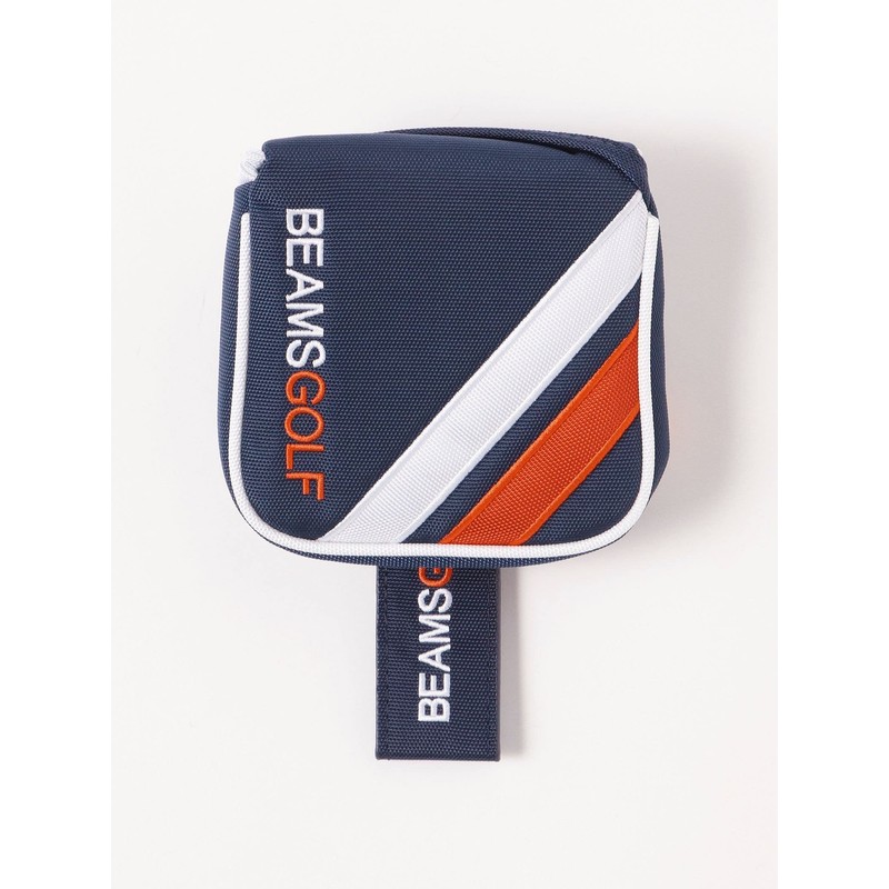 BEAMS GOLF/Double Line Putter Cover (Mallet) Navy -