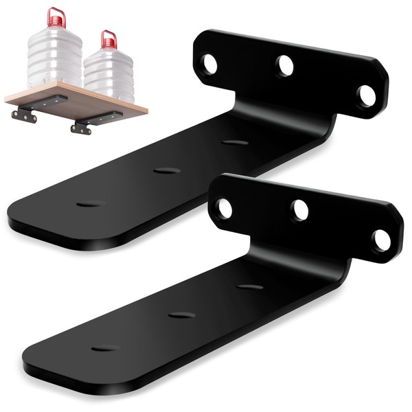 Shelf Brackets 15cm, 2 Pieces Invisible Shelf Bracket Black Concealed