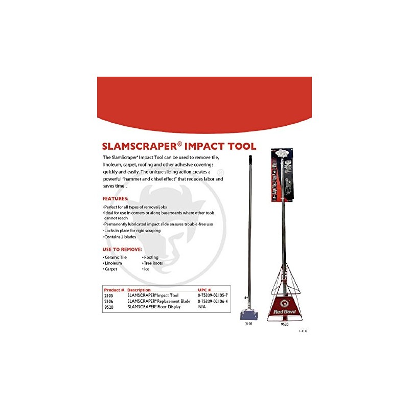 Red Devil 2106 Slam Scraper Replacement Blade