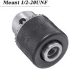 Mesee 1.5-13mm Capacity 1/2-20 UNF Thread Key Drill Chuck with