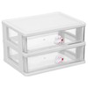 GRIRIW Desktop Organizer Drawers Multi-purpose Storage Box for Office Supplies