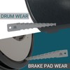 MetioKulto The 6" Brake Pad Measuring Tool,Brake Drum Wear Detection