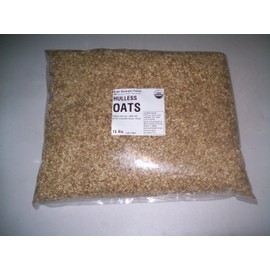 Organic Whole Oat Groats: Raw Hulless Oats, Organic and non GMO Farmer Direct 15 lbs.