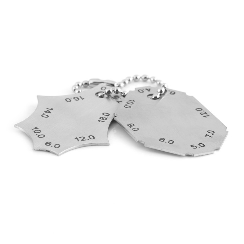 Two-Piece Gage,Weld Gauge,Fillet Weld Gauge,Throat Depth Leg Length Ruler,Durable and