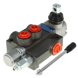 waltyotur Hydraulic Directional Control Valve, 1 Spool 13 GPM Hydraulic Loader Valve, SAE Ports, 3600 PSI Directional Control Valve For Tractors Loaders Tanks