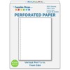 Perforated Paper, 1/2" Perforation Along 11" Side, Vertical on White