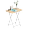 HOOBRO Folding TV Tray Tables, Set of 2 Side Table