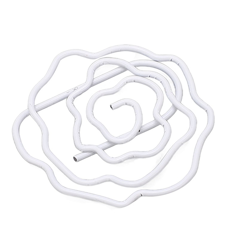 100pcs Rose Shape Paper Clips Increased Slip Resistance Lightweight Metallic