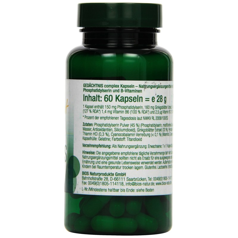 Bios Effect Gedächtnis complex, 60 Kapseln, 1er Pack (1 x