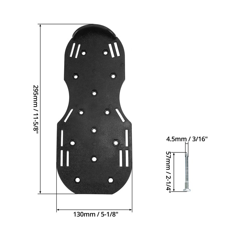 QWORK® Lawn Aerator Shoes - Sturdy Plastic Base with Metal