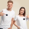 PAGOW - 40 parches con estampado de huellas para ropa