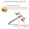 BEIYI Wall Mount Tub Filler, Brushed Nickel Wall Mounted Bathtub