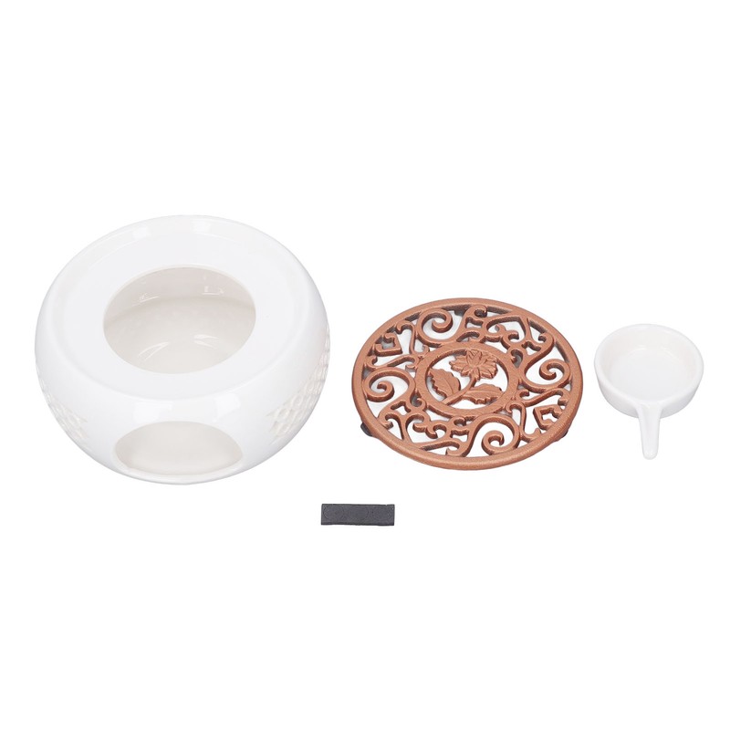 Ceramic Teapot Warmer Hollowed Pad Concave Bottom Practical Multifunction Teapot