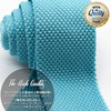 W&M Solid Color Washable Pointed Knit Tie, Necktie, 2.2 inches