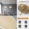 KCO Lighting Mid Century Modern Gold Globe Pendant Lighting Brushed
