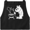 MoonWorks BBQ Apron for Men with Grilling Bear - Bear
