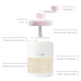 ZHANG XIAO QUAN SINCE 1628 Hand-cranked Shaver Ice and Snow Cone Machine, Manual Shaved Ice Machine Household Protable Small Slushie Machine - BPA Free