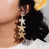 Boho Starfish Shell Seashell Earrings Cute Dangle Drop Earrings Statemnet