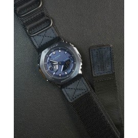 Compatible with Casio AE-1300 AE-1200 F-108WH W-216H AE-1000w SGW-300H AQ-S800W W-800H Men's Watch Band,18mm Nylon Leather Sports Strap(Package Included: 2 X Casio Watch Bands.)