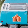 Extra Large 460mm 'Circus Tent' Permanent Sticker Decal for Cars/Windows/Bins/Walls