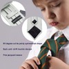 Barry.Wang Neckties for Boys Regualr Self-Ties Adjustable Handkerchief Set Uniform
