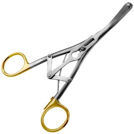 DEXSUR Laborde Tracheal Dilator Forceps Tungsten Carbide Gold Handle - Precision Instrument with Tungsten Carbide Tips and Durable Stainless Steel Construction
