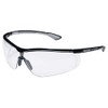 Uvex Sportstyle Protective Glasses – Transparent Work Glasses – Black/White