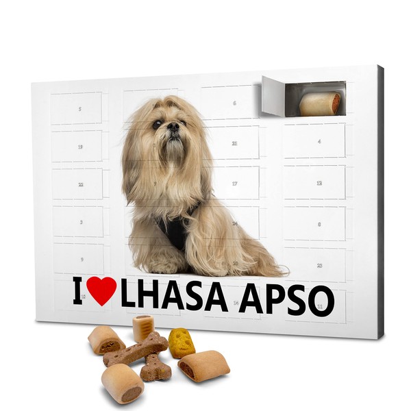 printplanet Dog Advent Calendar with Treats - Motif I Love