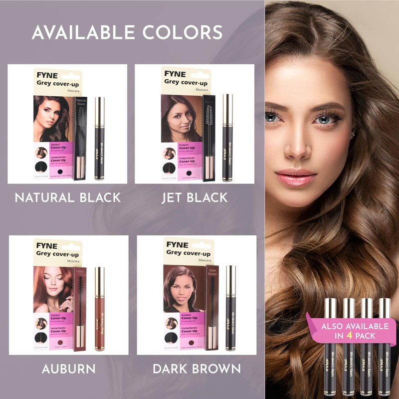 FYNE Root Touch Up Hair Mascara - Instant Jet Black
