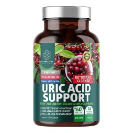Ácido Úrico Fórmula (60 Cápsulas) Number One Hecho En Usa Sabor Sin Sabor