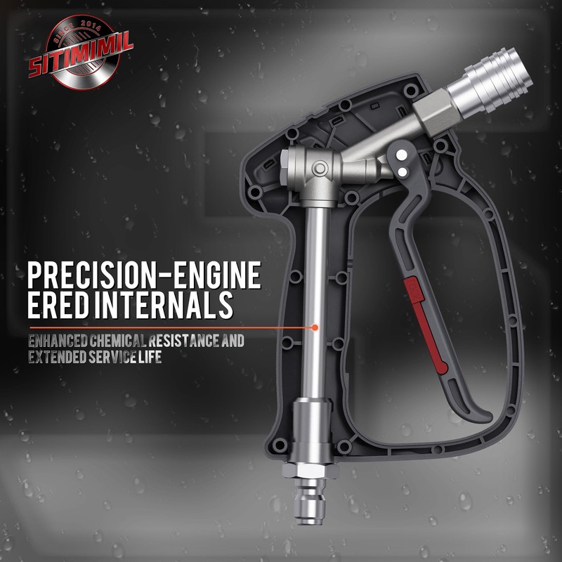 SITIMIMIL® Short Pressure Washer Gun Swivel Pro, Tangle-Free, Power Washer